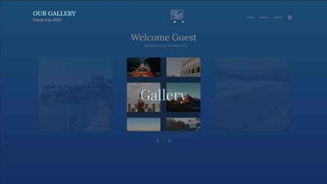 Our Gallery app screen